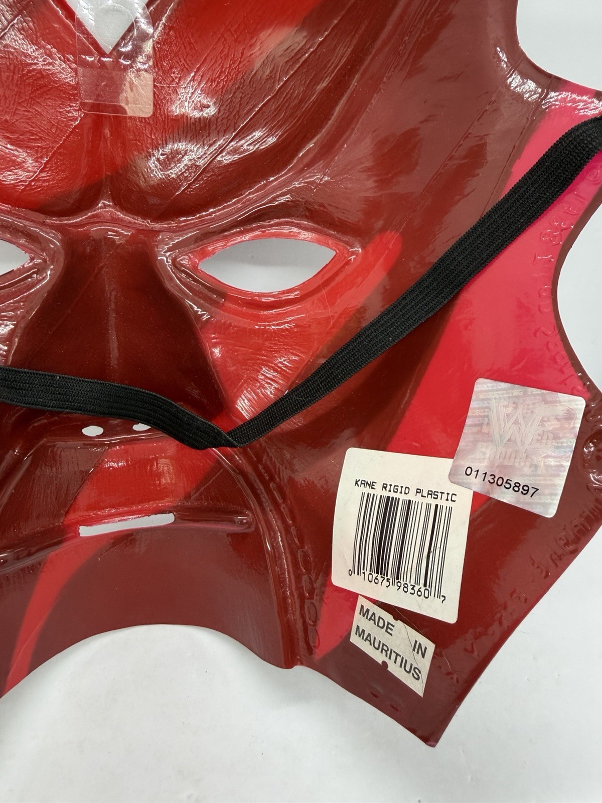 VTG 1998 WWF WWE Officially Licensed Kane Rigid Plastic Mask Big Red Machine