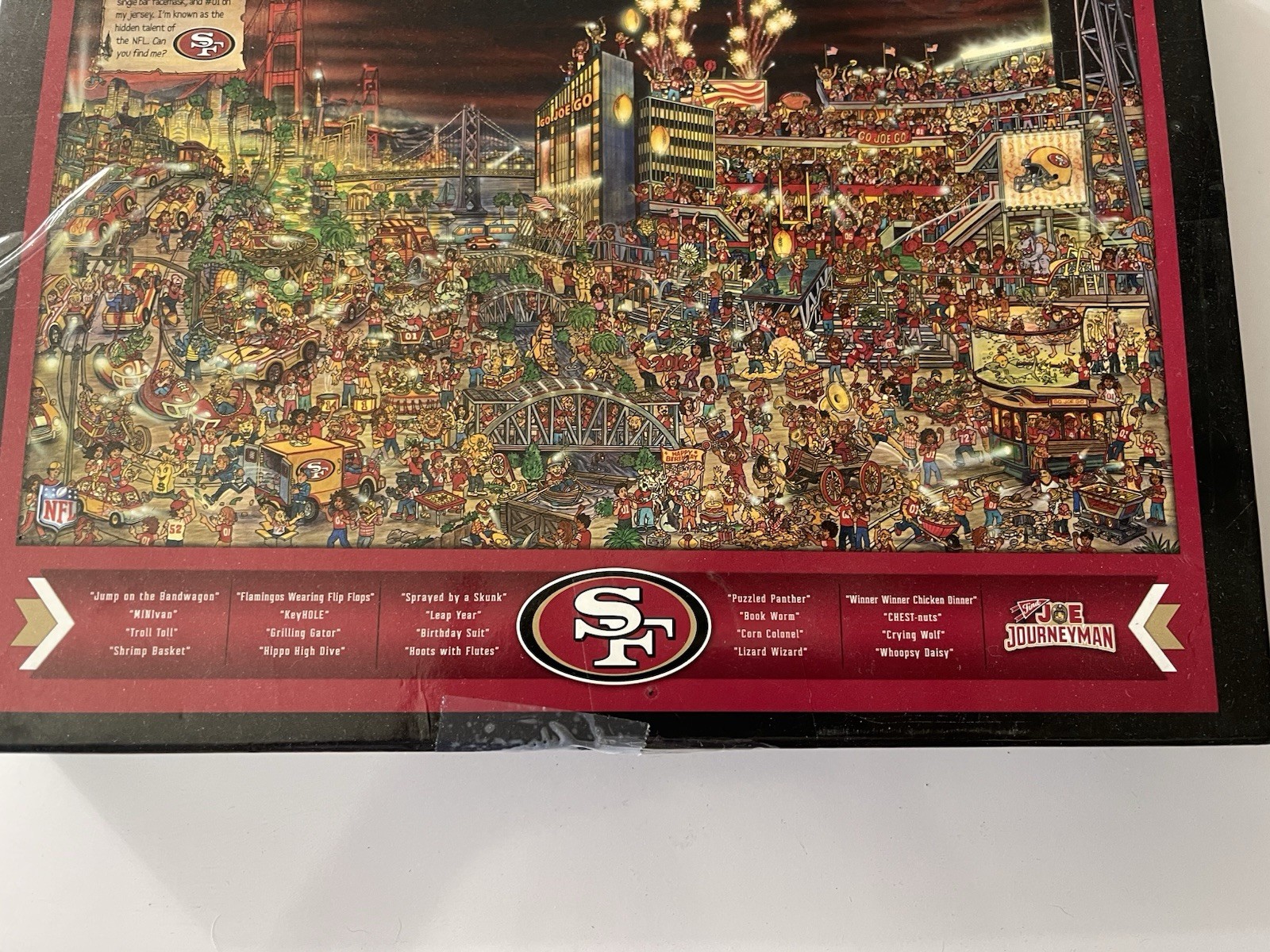 RARE San Francisco 49ers Search Puzzle – Find Joe Montana JourneyMan – 500 Pcs