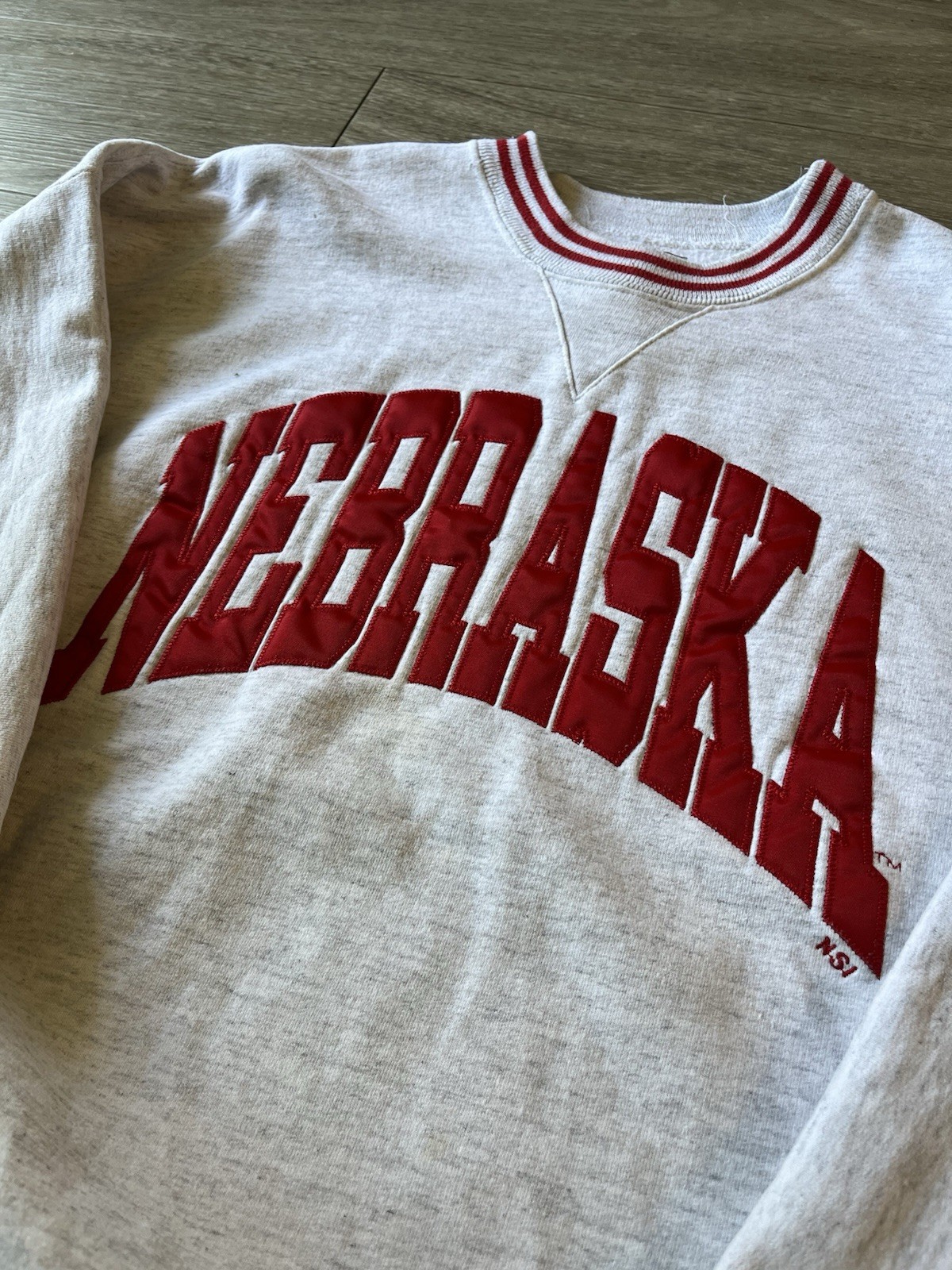 Vintage Legends Nebraska Huskers Sweatshirt Men’s Large 90s USA Made Gray/Red