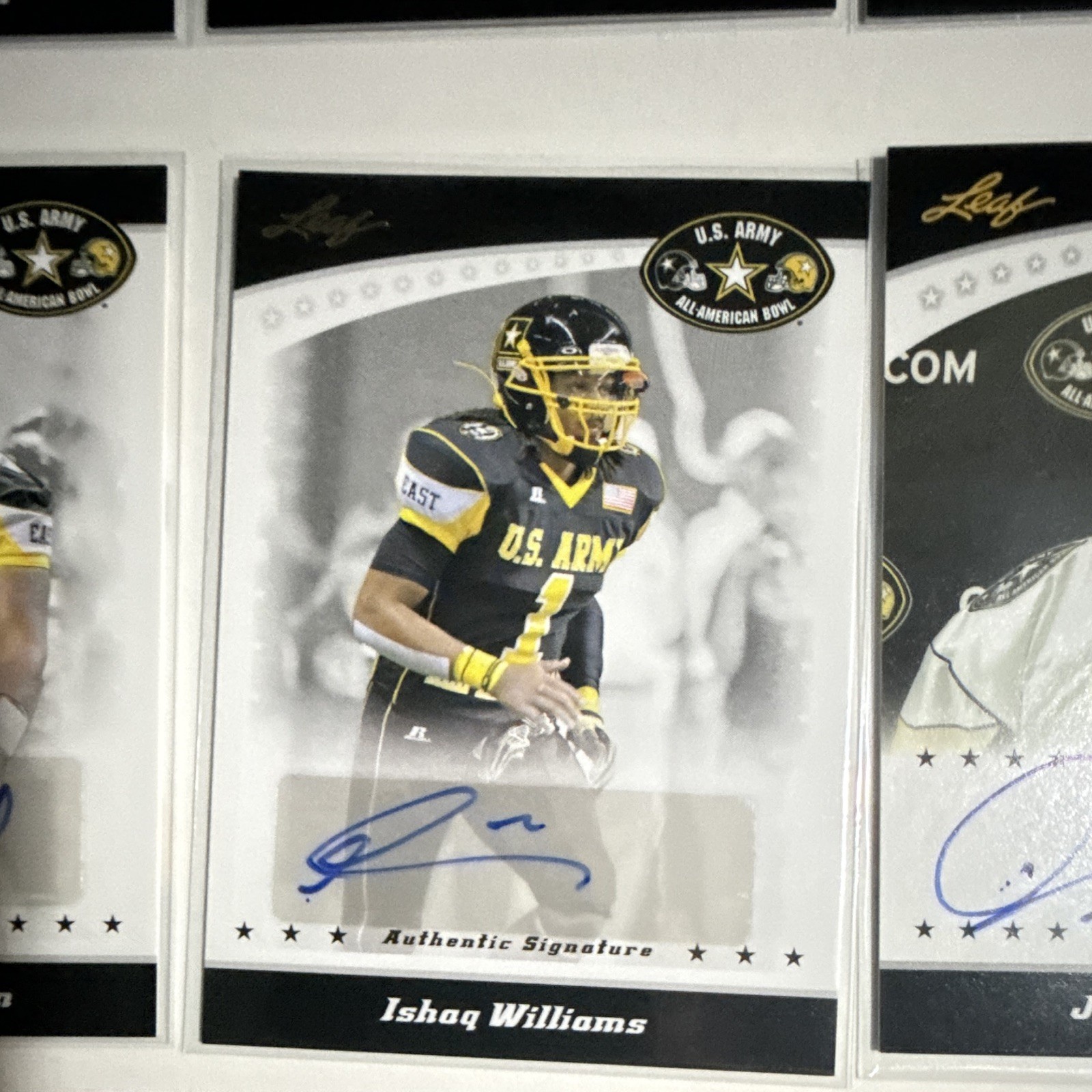 Leaf 2010 U.S. Army All-American Bowl Autograph 15-Card Lot, 3 numbered. BULK