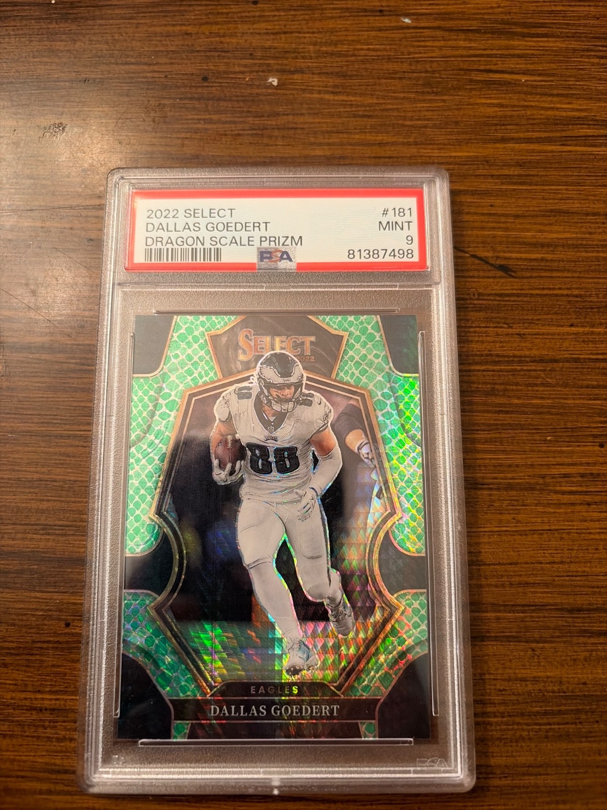 2022 dallas goedert dragon scale prizm