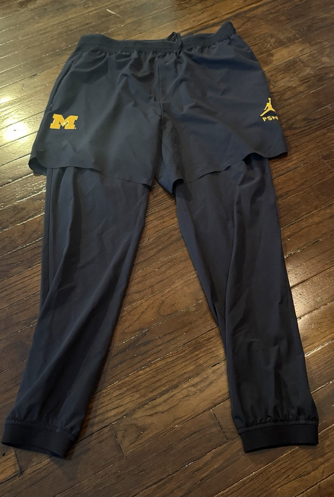 PLAYER EXCLUSIVE Michigan Wolverines X PSNY Jordan Sweatpants Size Large RARE