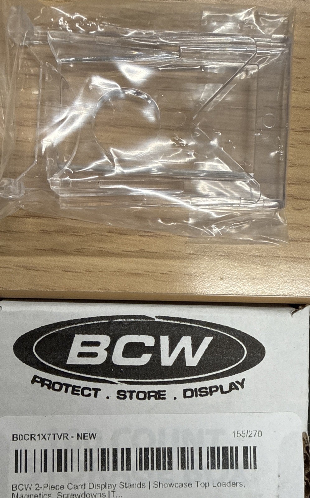 🚀 1 Piece x CW 2-Piece Clear Arcylic Card Display Stand Sports Card