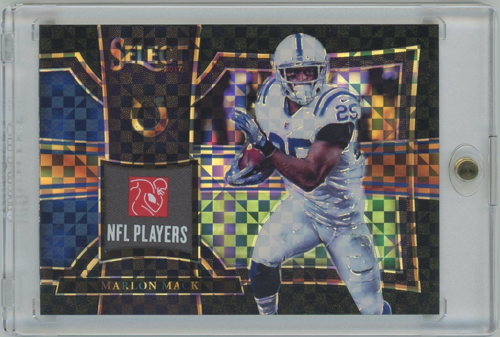 2017 Panini Select Relic/NFLPA Logo-Marlon Mack/Indianapolis Colts-Black 1/1 RC