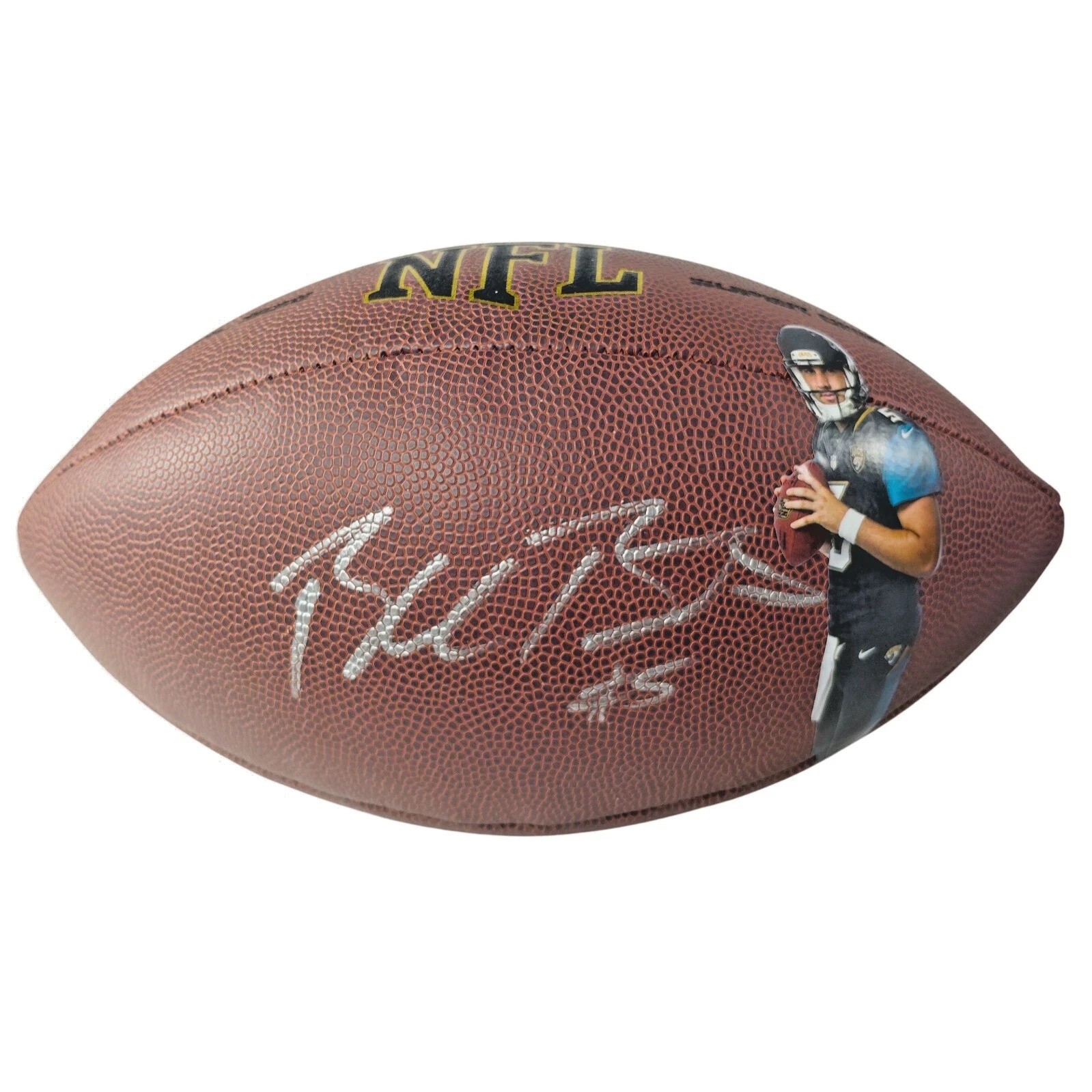 Blake Bortles Signed NFL Wilson Photo Football Jacksonville Jaguars Proof COA