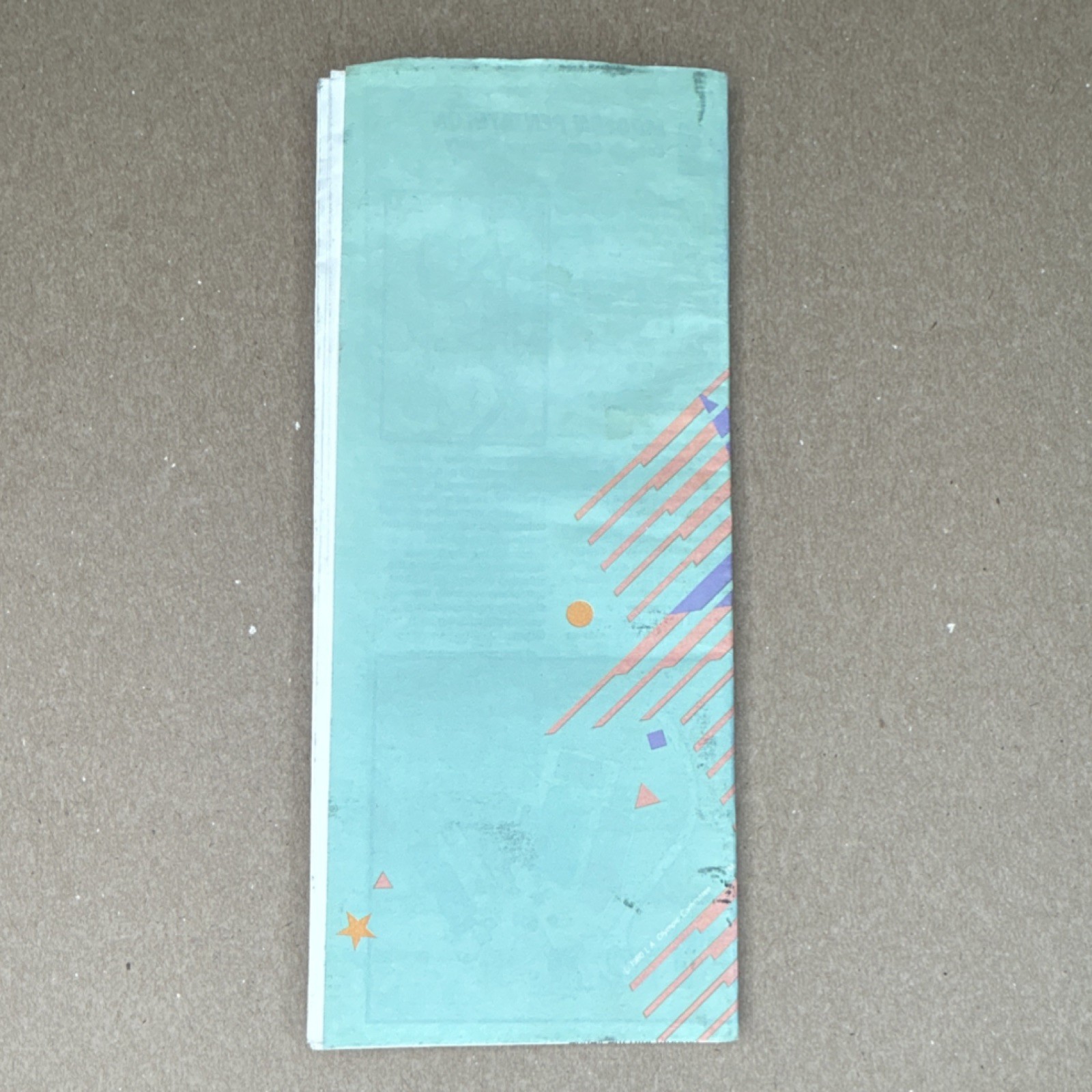 Los Angeles 1984 Olympics Ticket Buyer’s Guide Blue Purple Pink Souvenir