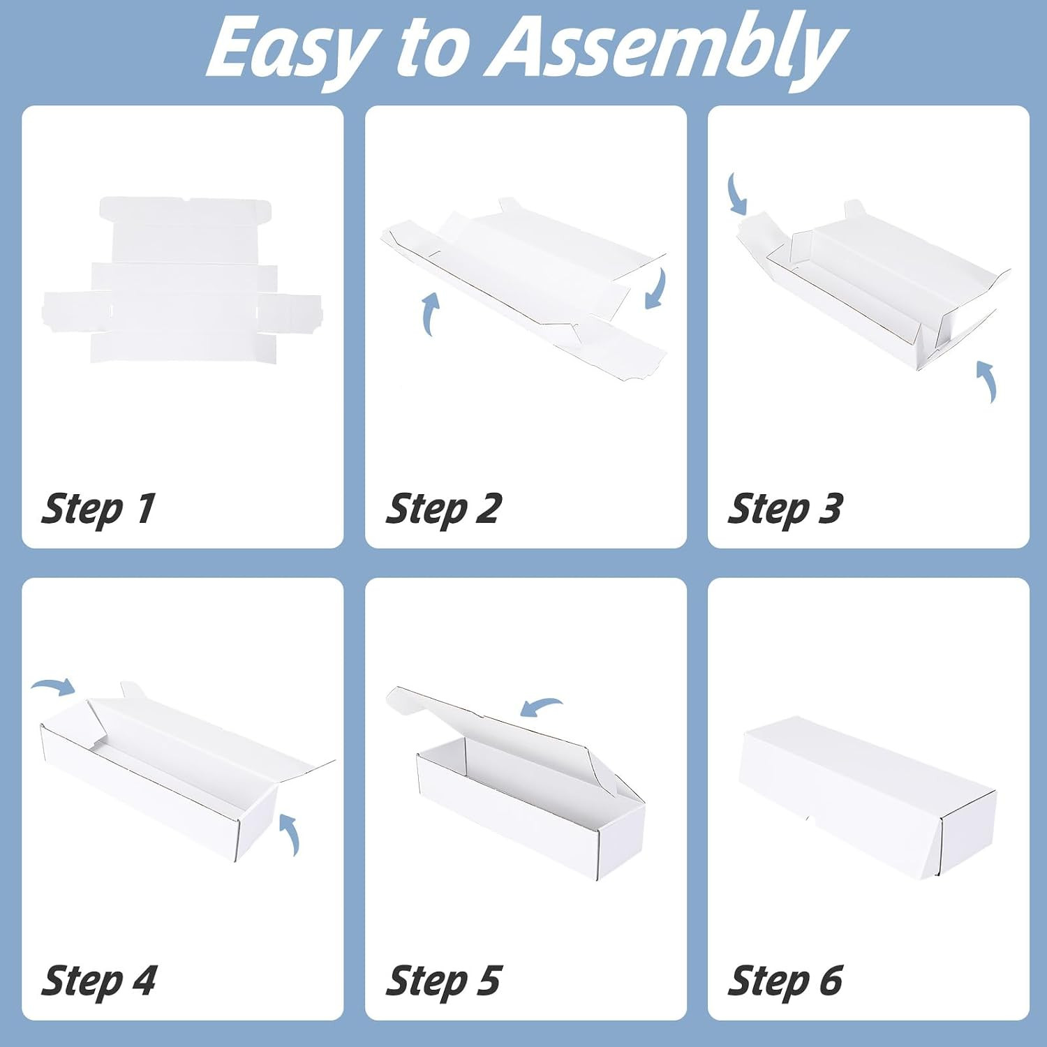 Trading Card Storage Boxes with Dividers, White 1100 Count Cards Collection Box