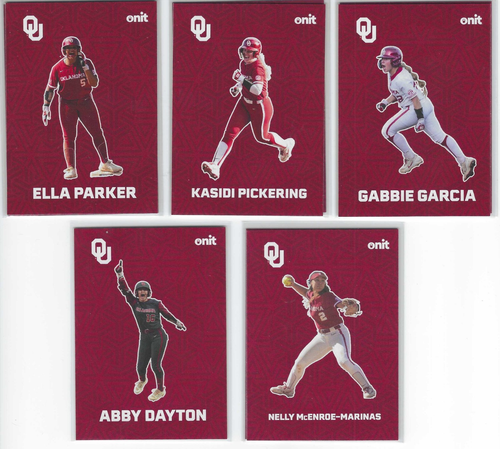 2026 Onit Athlete Oklahoma OU Sooners Softball base & inserts pick your cards