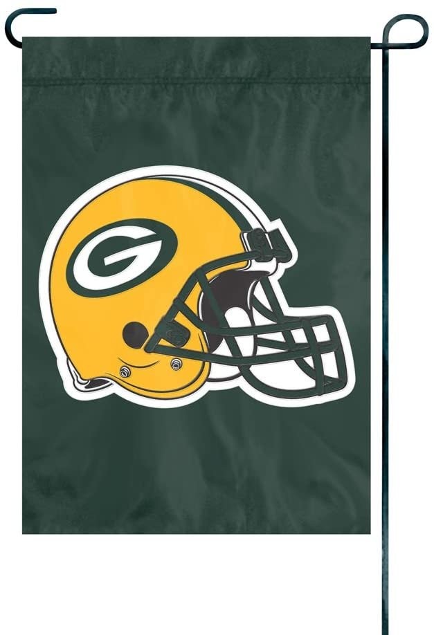 Green Bay Packers Premium Garden Flag Banner Applique Embroidered Helmet…