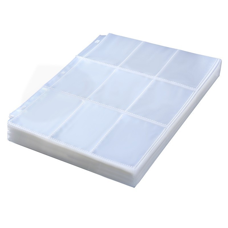 Trading Card Binder 1080 Pocket Clear 9 Pocket 60 Sheets Album Protector Pages