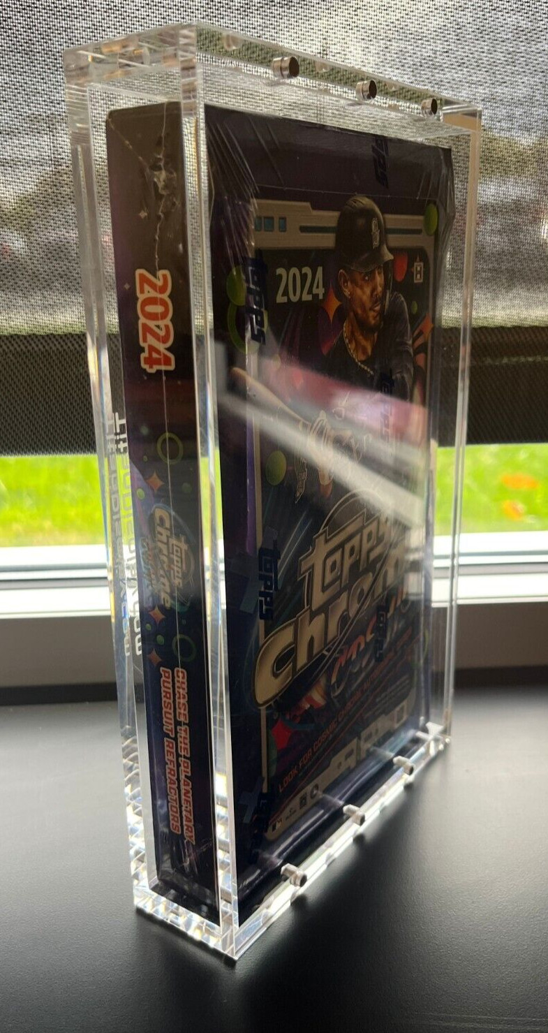 Acrylic Display Case Magnetic FITS 2024 Topps Chrome Cosmic Baseball Hobby Box