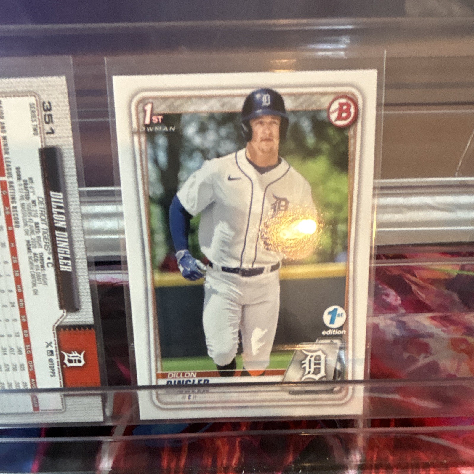 Topps Bowman Dillon Dingler 1st bowman Tigers 2-Card Lot BD-144 + #351