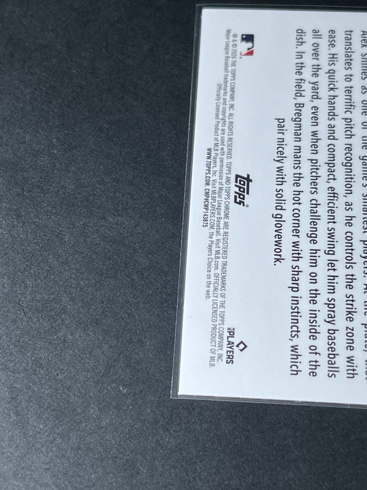 2026 Topps Flagship – Costco Exclusive Alex Bregman #71 Chrome*Read Description*