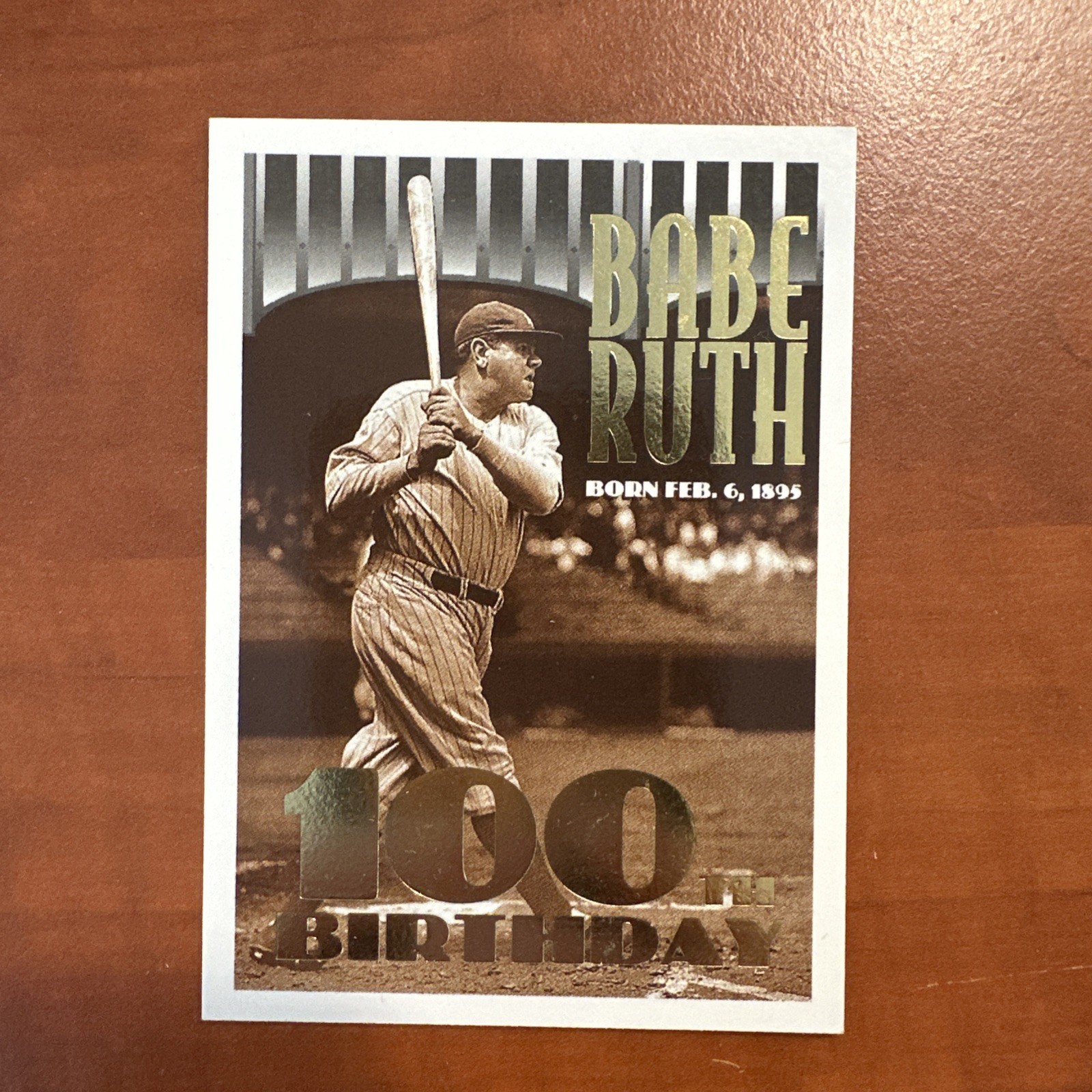 1995 Topps Baseball #3 Babe Ruth 100th Birthday
