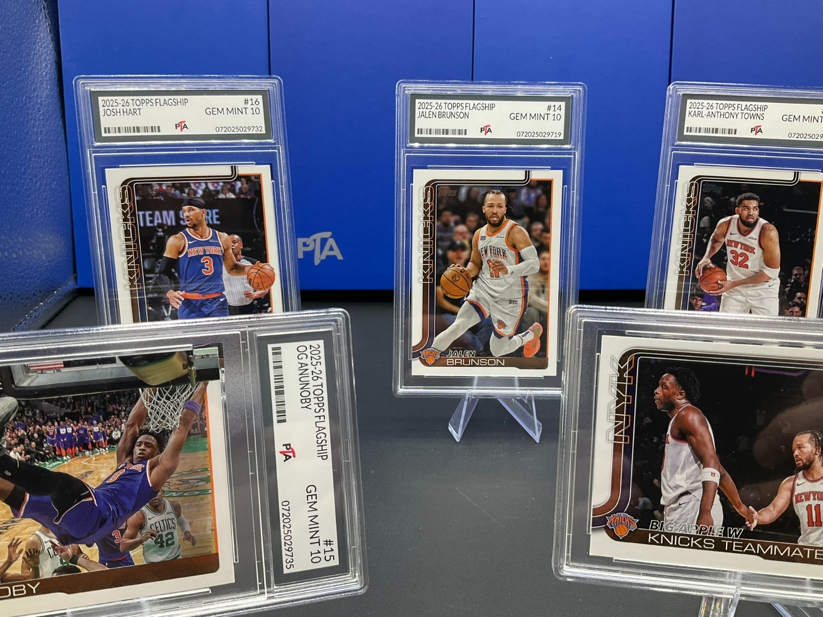 2025-26 Topps Flagship New York Knicks Collection ALL GRADED GEM MINT PTA 10🔥