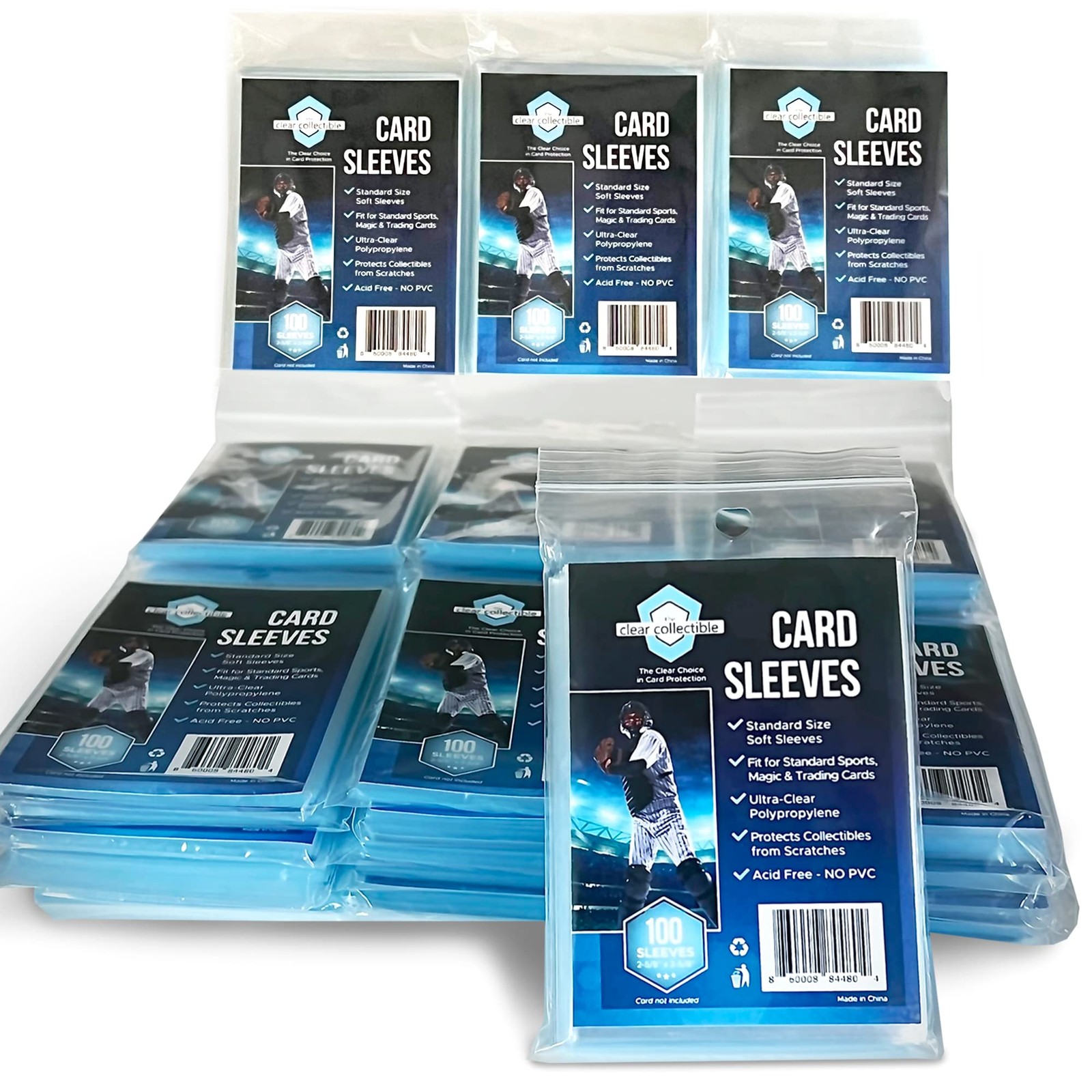 Penny Sleeves for Trading Cards – 3,000 Count – 2-5/8″ x 3-5/8″ (67mm x 92mm)…