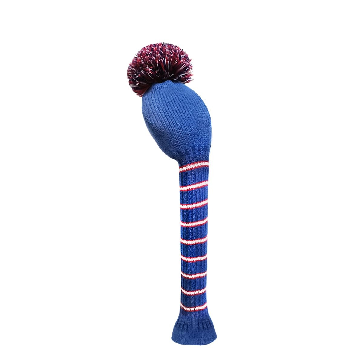 Scott Edward 1PCS Knit Pom Fairway, Blue Red White Stripe
