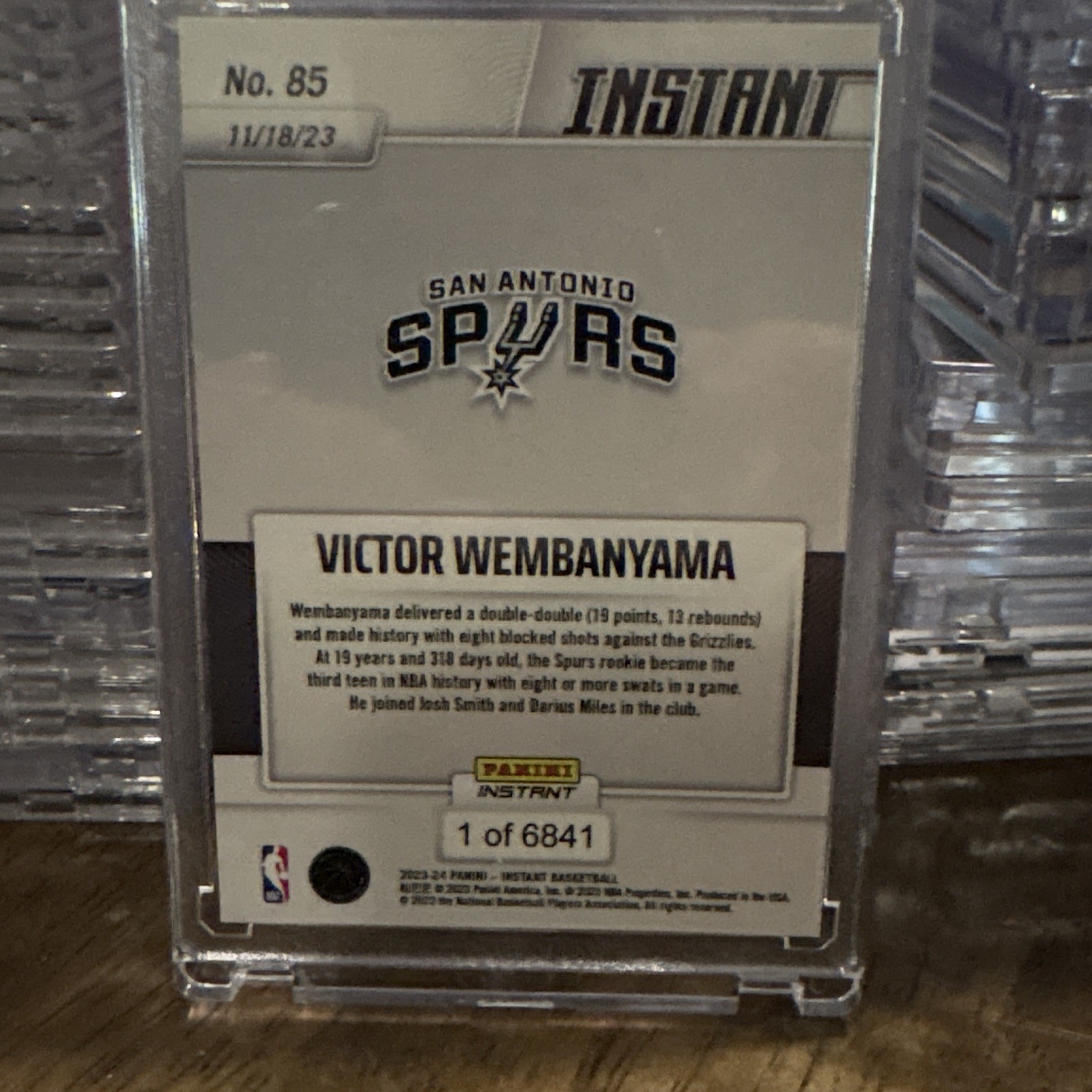Panini Instant Victor Wembanyama Rookie #5 | San Antonio Spurs | PR 44142