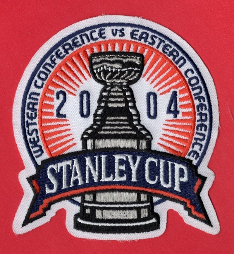 2004 STANLEY CUP FINALS EMBROIDERED NHL PATCH – Tampa Bay VS Calgary Flames