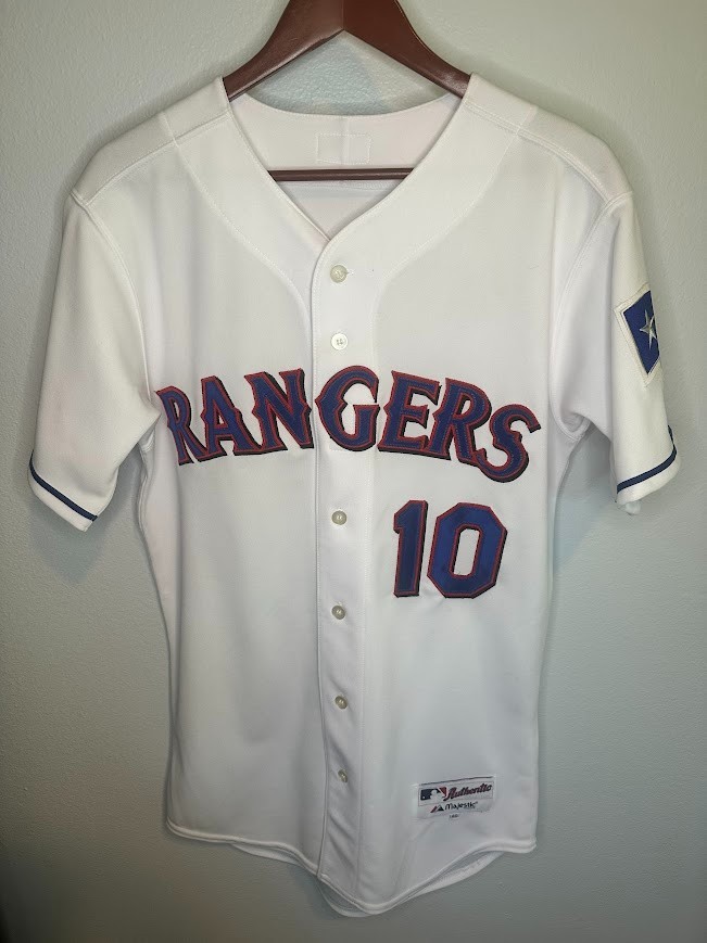 NWOT Official Texas Rangers Jersey – Michael Young (#10)