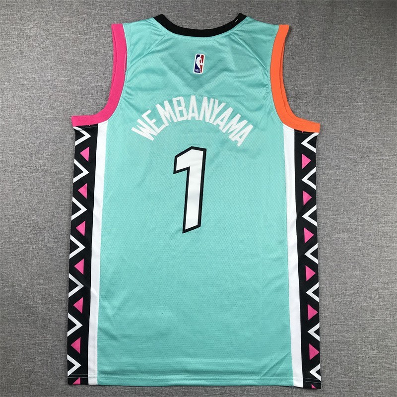 Free tax New 2026 Men’s #1 Wembanyama #5 Embroidered Jersey 9 colors SIZE S-2XL