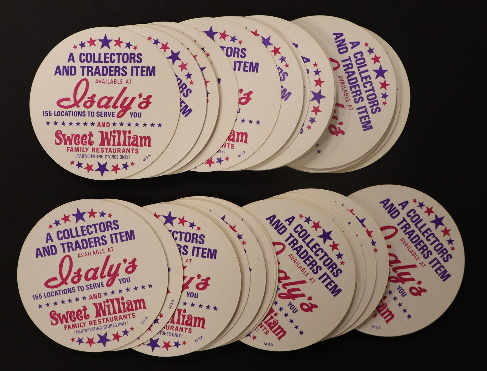 1976 MSA Isaly’s/ Sweet William Baseball Disc Set (70) *7514