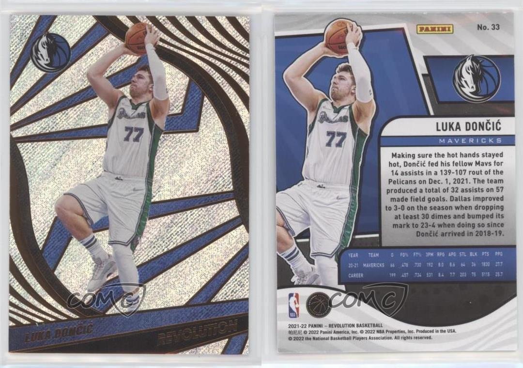 2021-22 Panini Revolution Luka Doncic #33 x3y