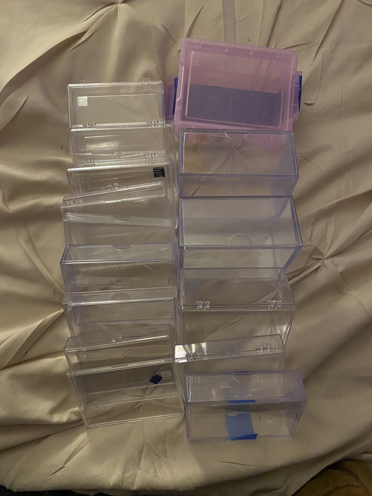Lot Of 15+ Snap Card Holder Box Cases USED VARIOUS SIZES