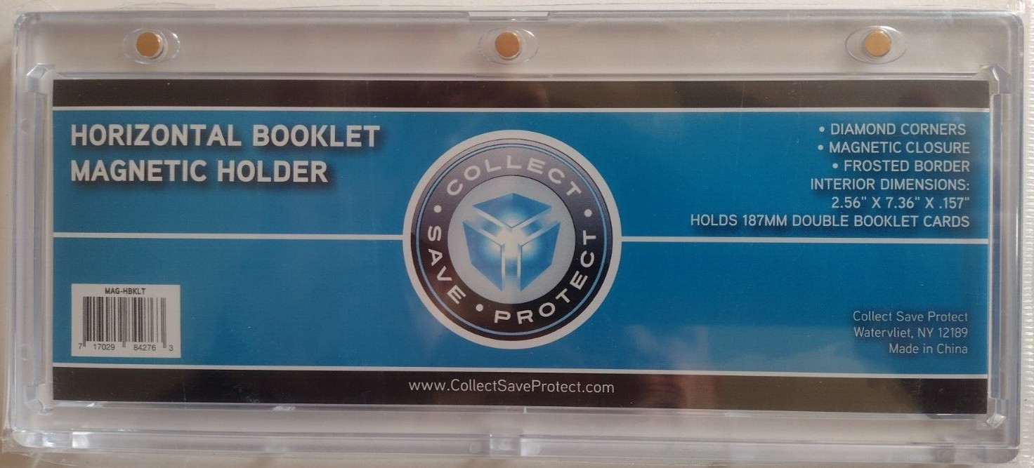 CSP Horizontal Booklet Magnetic Holder Protector NIP Corner Protection 2.56×7.36