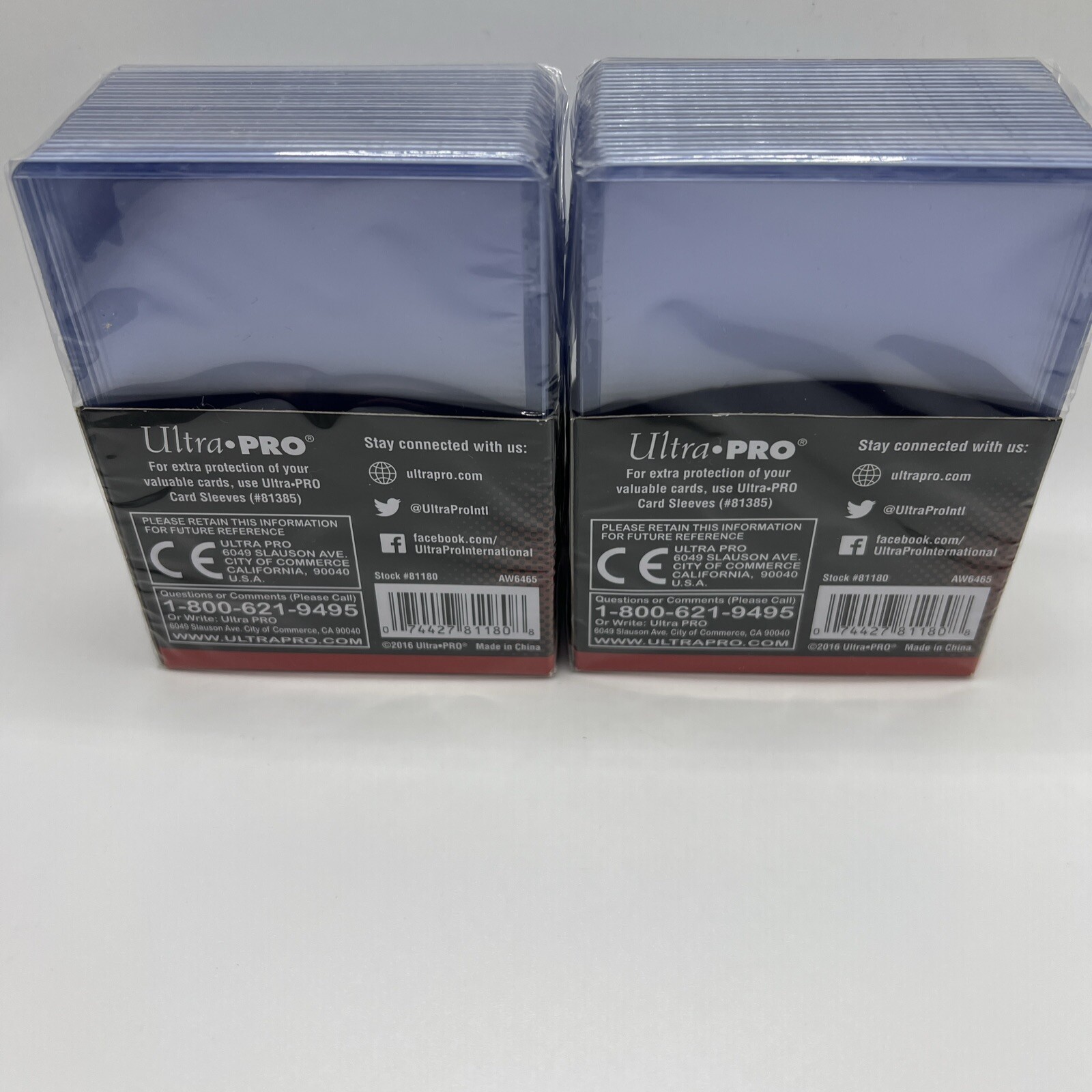Ultra Pro 3X4 GOLD ROOKIE 35pt Toploaders 2 Packs of 25 for Standard Sized Cards