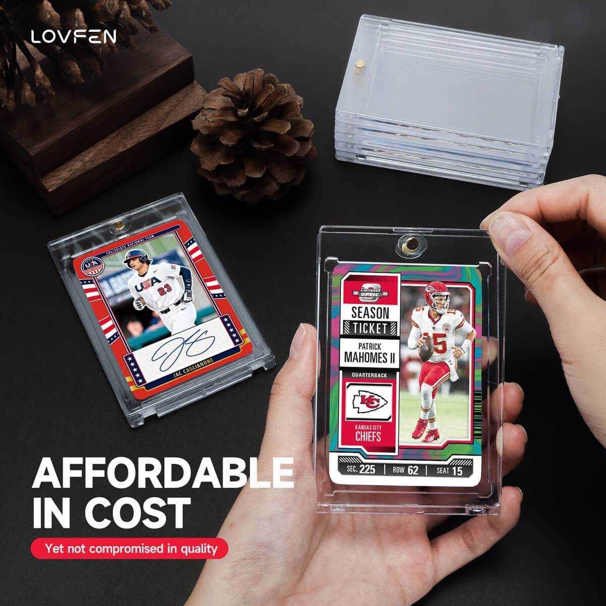Ultra-Thin Magnetic One Touch Card Holder 25/50/100/200/400 Pack For 35PT Cards