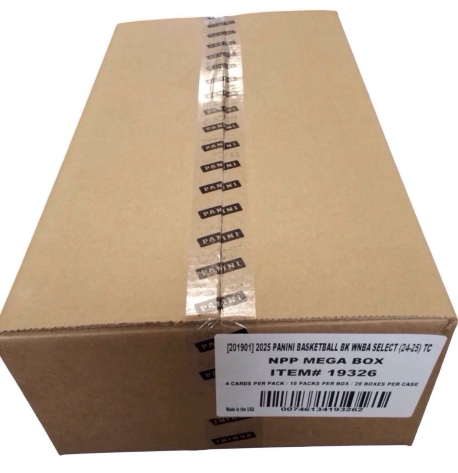 2025 Panini Select WNBA Mega Box Factory Sealed Case (20 Boxes)