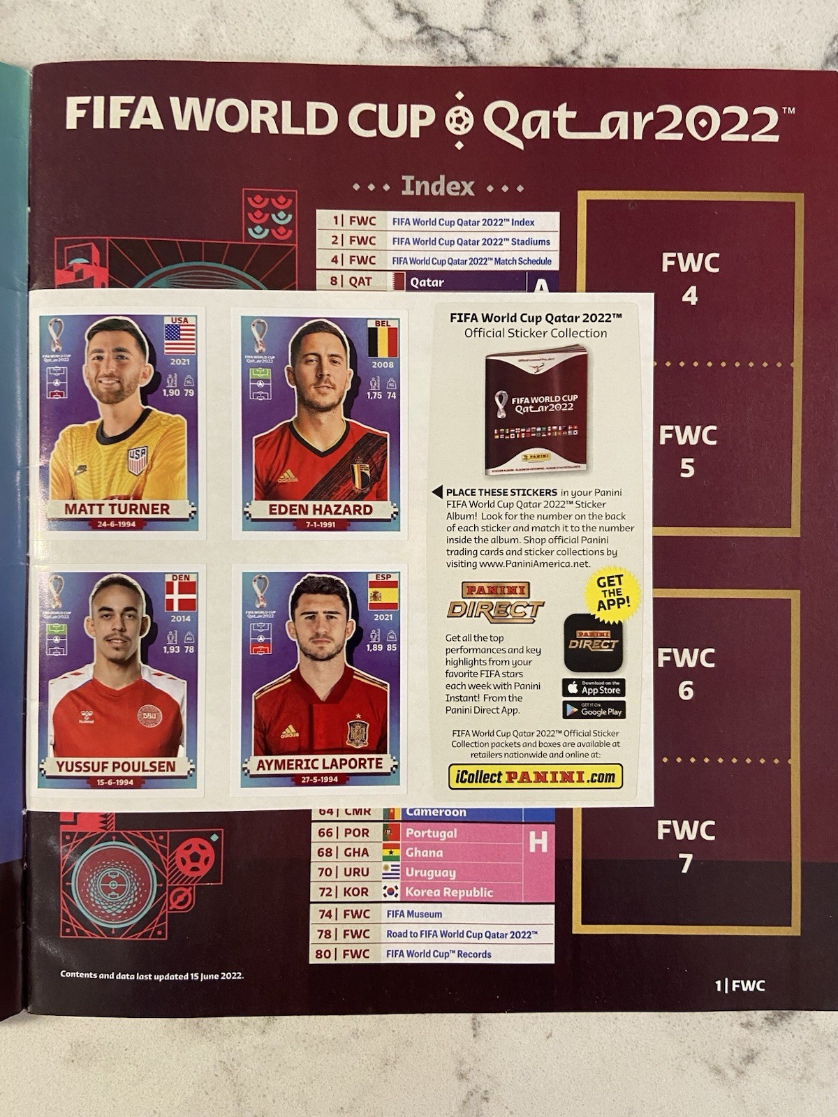 FIFA World Cup Qatar 2022 Sticker Album With 5 Panini Sticker Packets….NEW