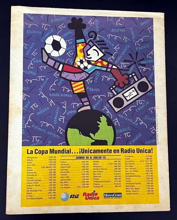 1998 Latin Mas Futbol Newpt Magazine World Cup Ronaldo Diego Maradona Valderrama