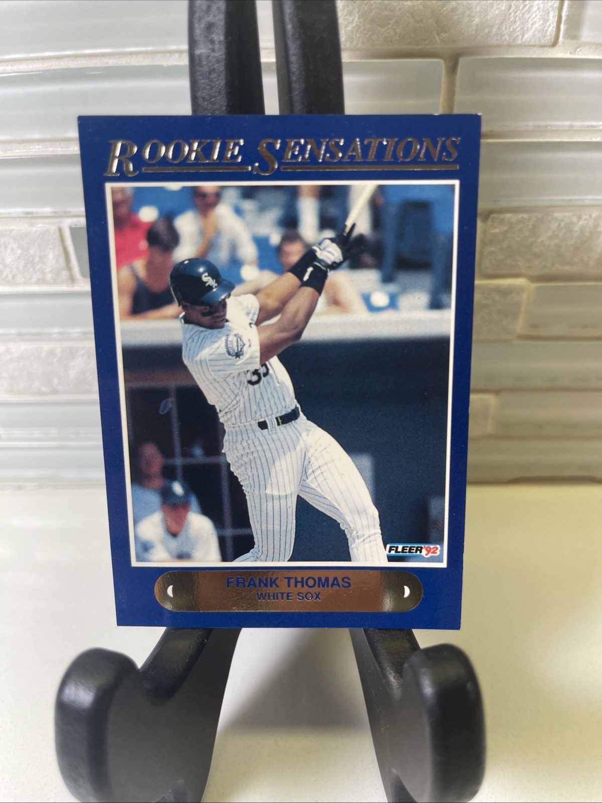 1992 Fleer Rookie Sensations #1 Frank Thomas CHICAGO WHITE SOX
