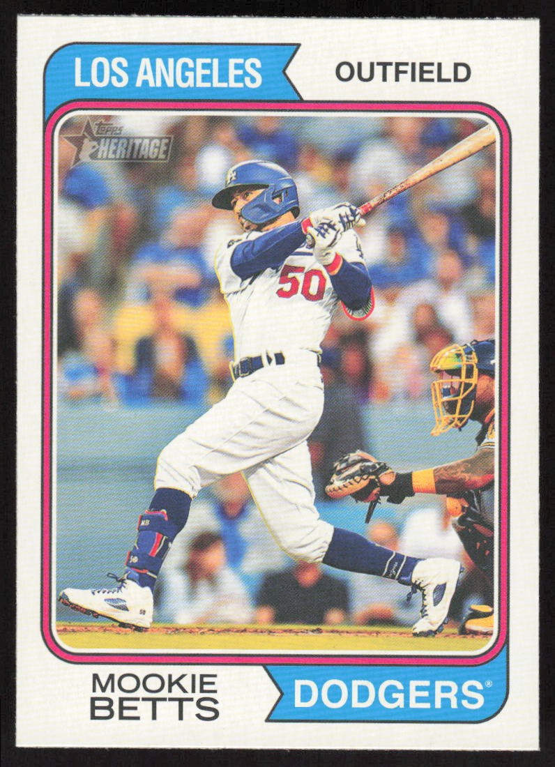 2023 Topps Heritage Mookie Betts #315 Los Angeles Dodgers