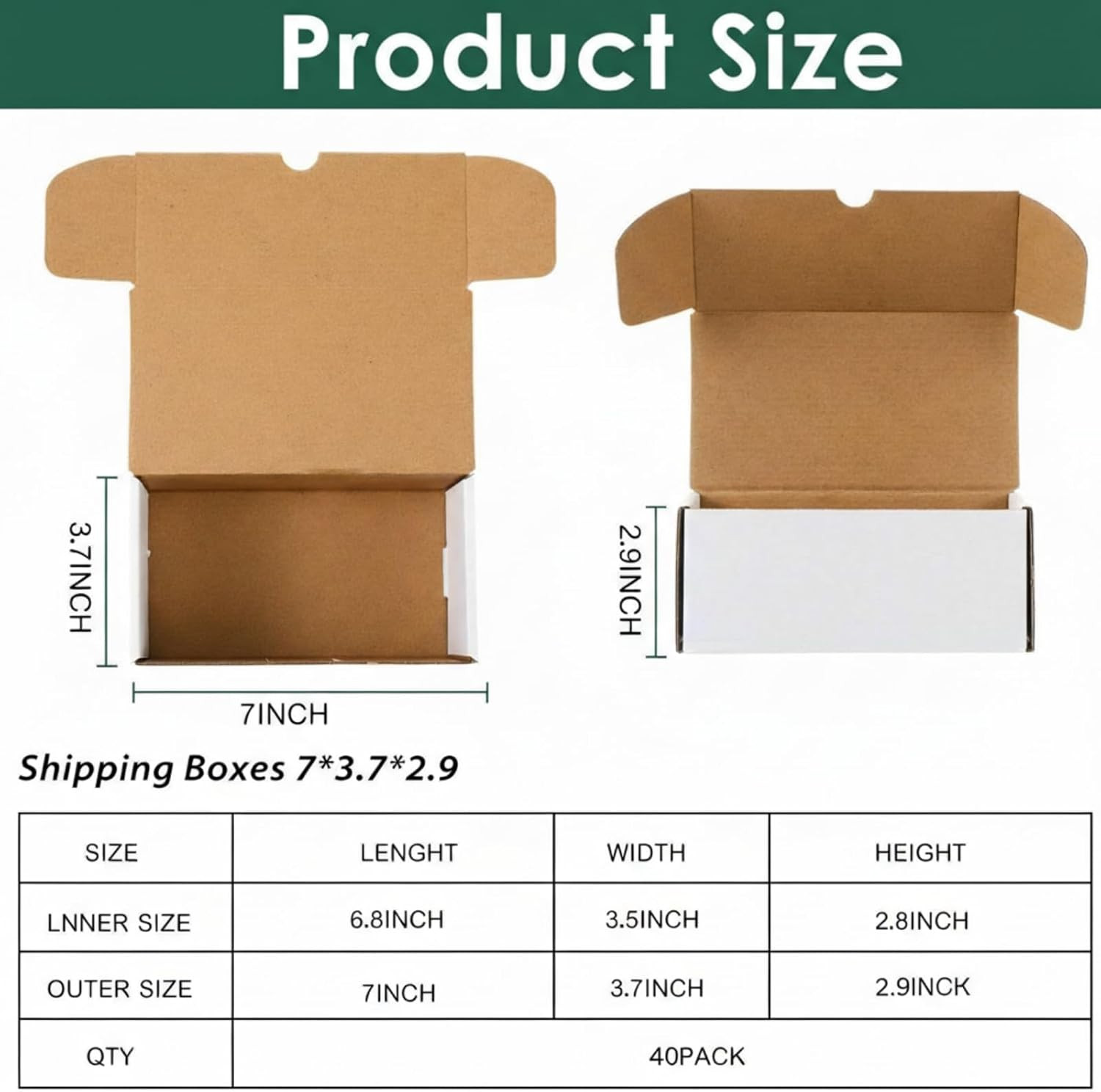 40 Pcs 400 Count Trading Card Storage Box Cardboard Baseball Card Storage Box Co