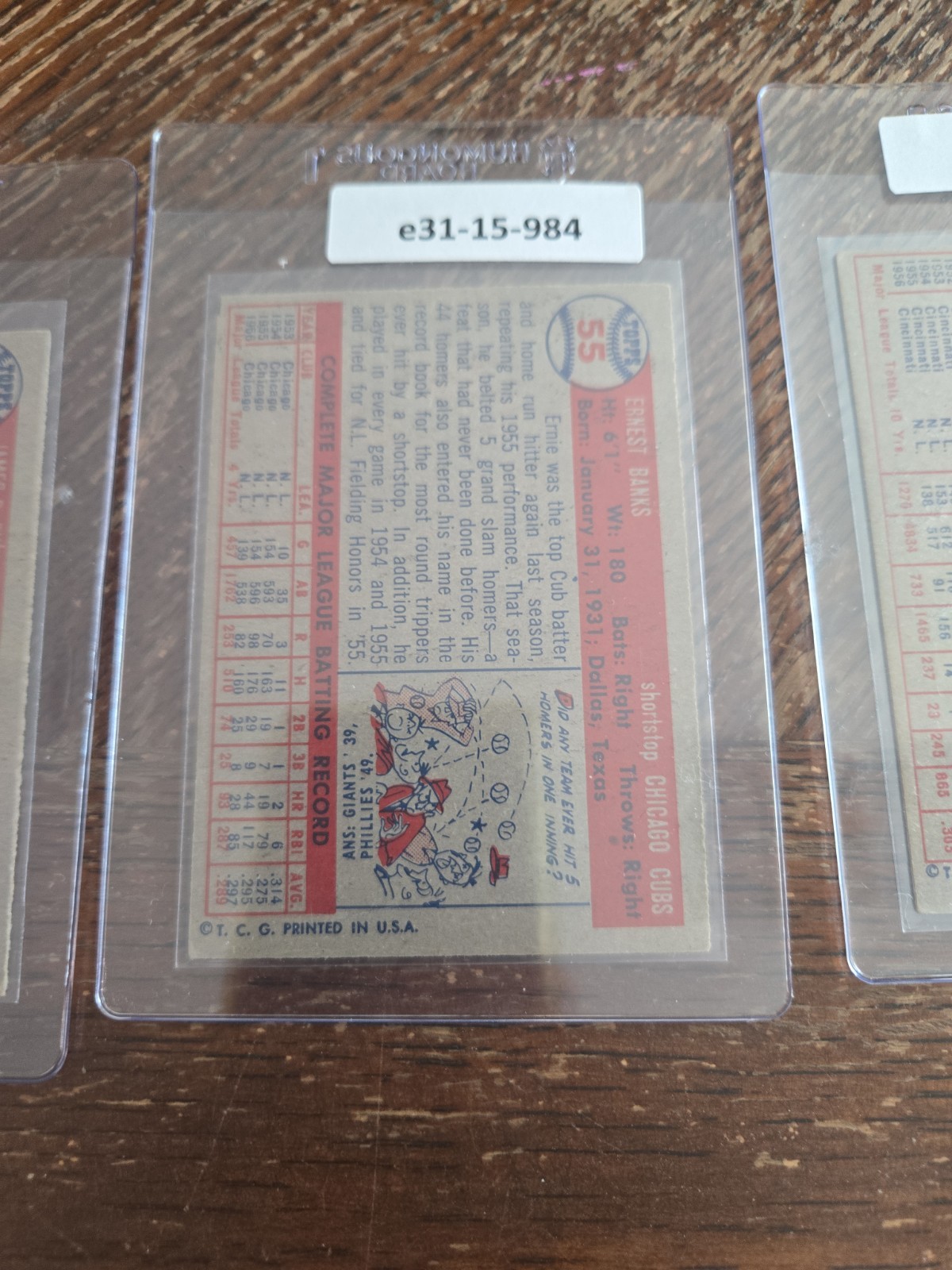 1957 topps lot of 4