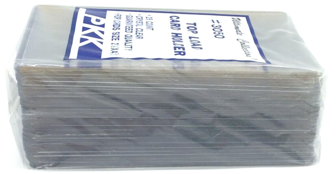 PKK Ultimate Collection Top Load Card Holder #3050 2 1/2 x 4 3/4 (25 pk) – NEW
