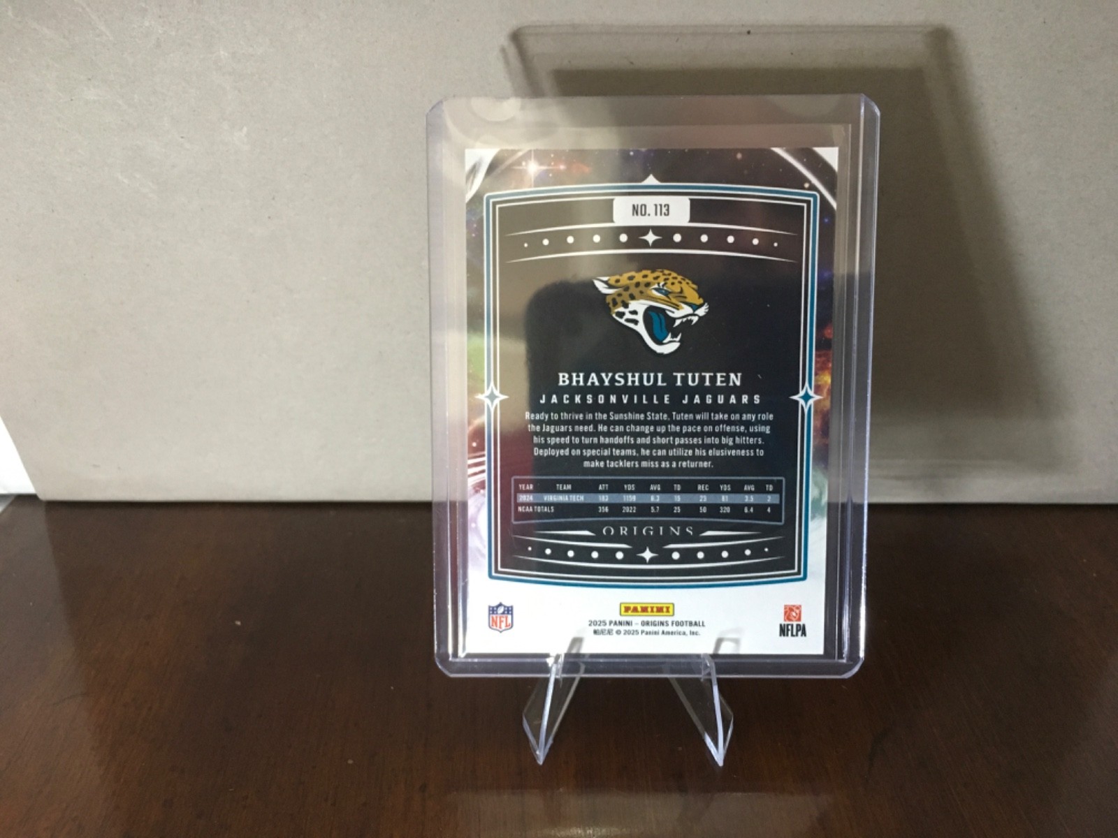 2025 Panini Origins – Rookies Bhayshul Tuten, #113 (RC)