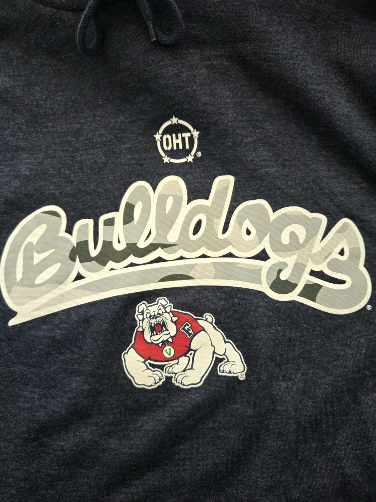 Fresno State Bulldogs Hoodie Men’s Large Navy Blue Colosseum OHT Go Dogs!