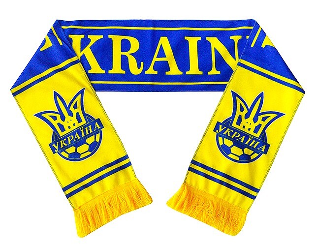 Ukraine National Team Soccer Scarf – Ukrainian Football Polar Fleece Ukrayiny