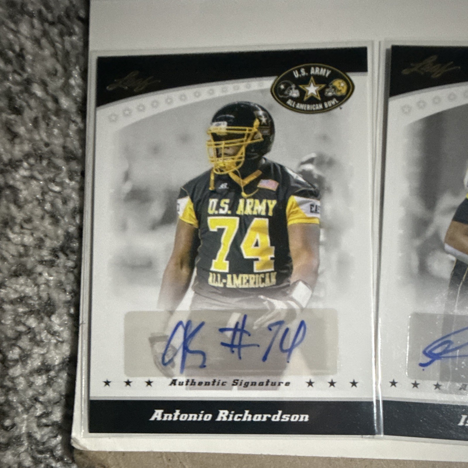 Leaf 2010 U.S. Army All-American Bowl Autograph 15-Card Lot, 3 numbered. BULK