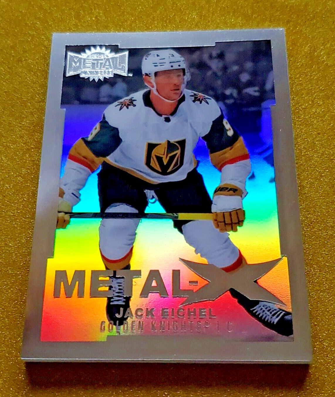 2021-22 Skybox NHL Metal Universe #MX31 Jack Eichel METAL X Holo SSP CASE HIT