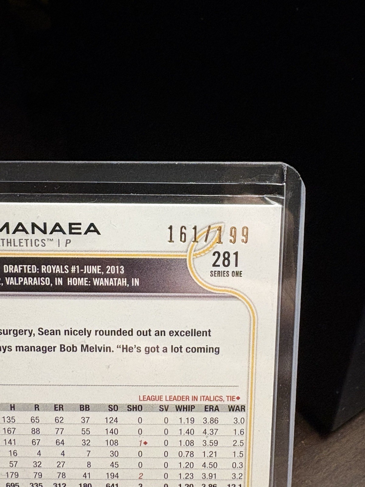 Topps 2022 Series 1 Red Foil Sean Manaea Athletics #281 /199