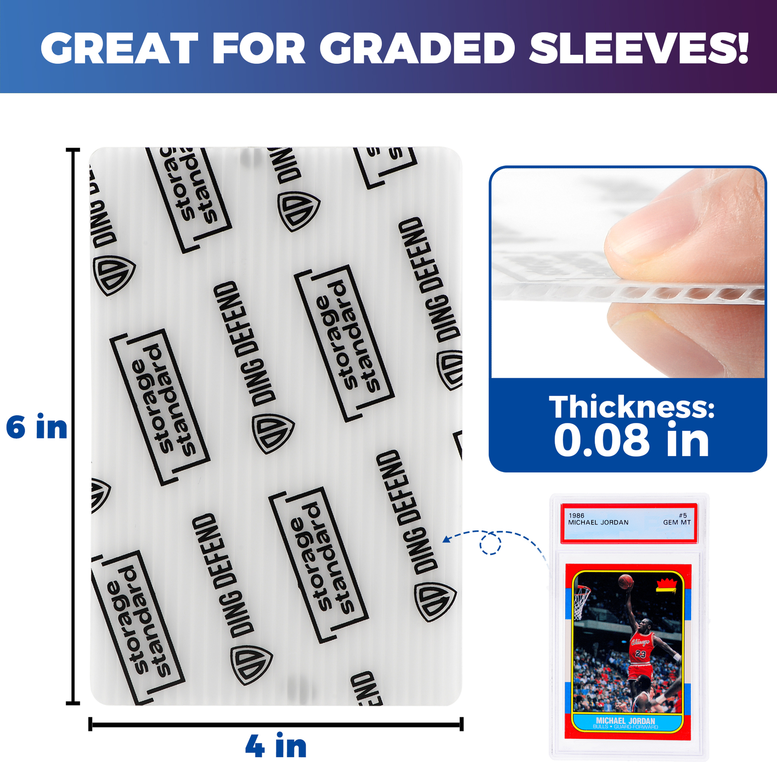 Card Protectors Trading Cards Shipping Supplies, 510-Pack 4” x 6”