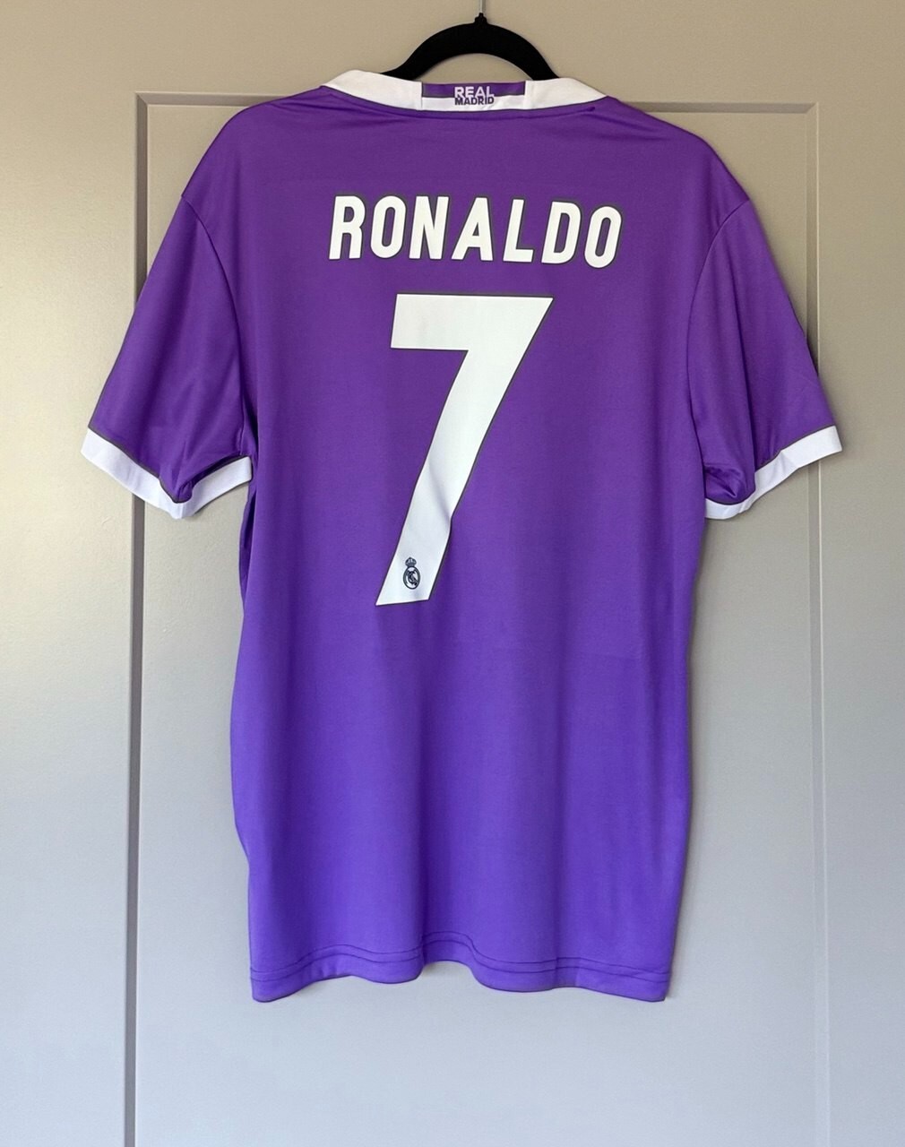 Ronaldo T-Shirt #7 Real Madrid 2016-2017 UEFA Ronaldo Short Sleeve