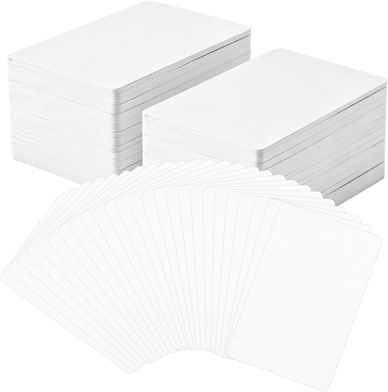 200 Pieces Tall Trading Card Dividers, 2.7 X 4.2 Inch White Plastic