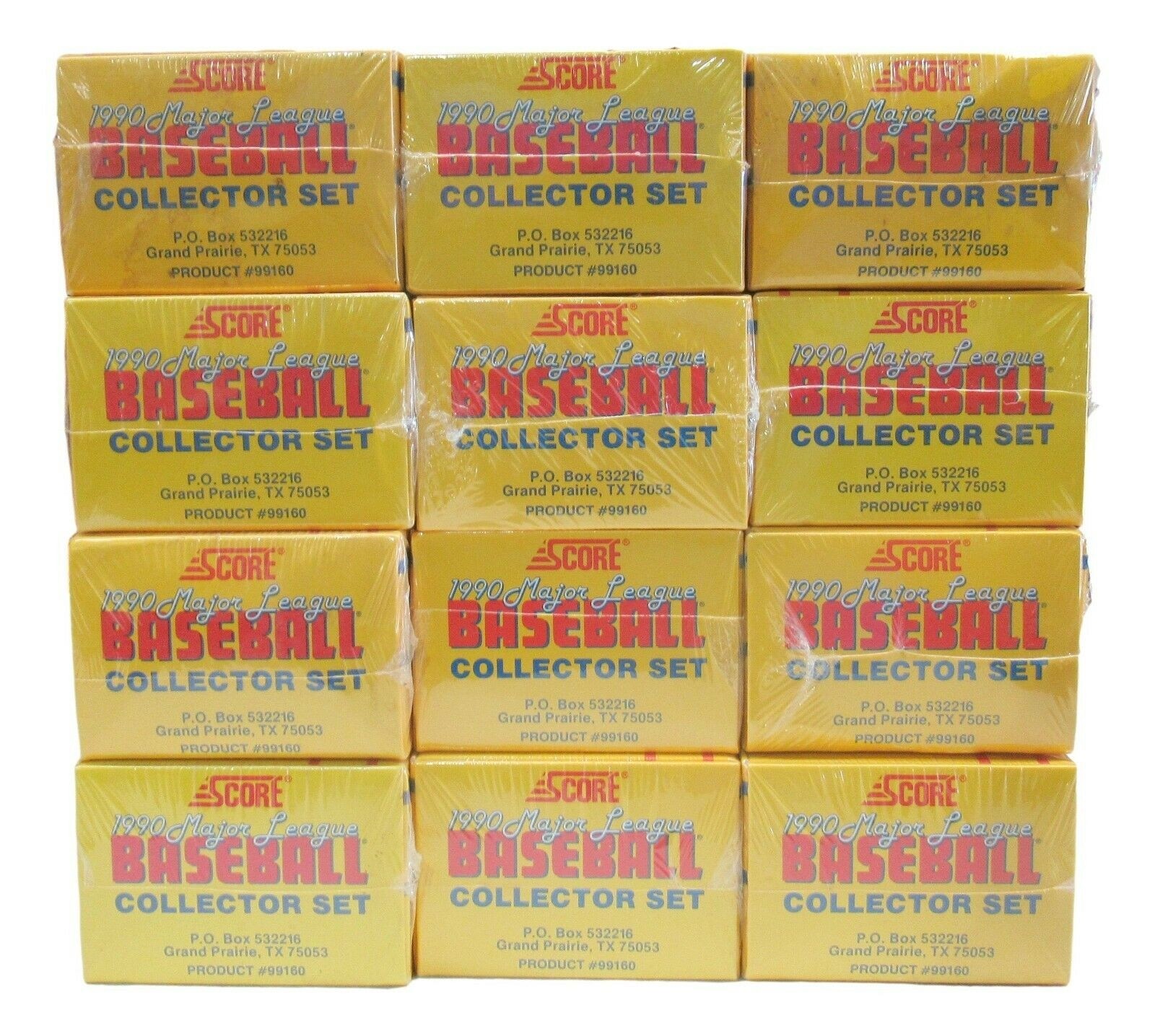 (12) 1990 Score Baseball Complete Factory Sealed Sets Bo Jackson Frank Thomas