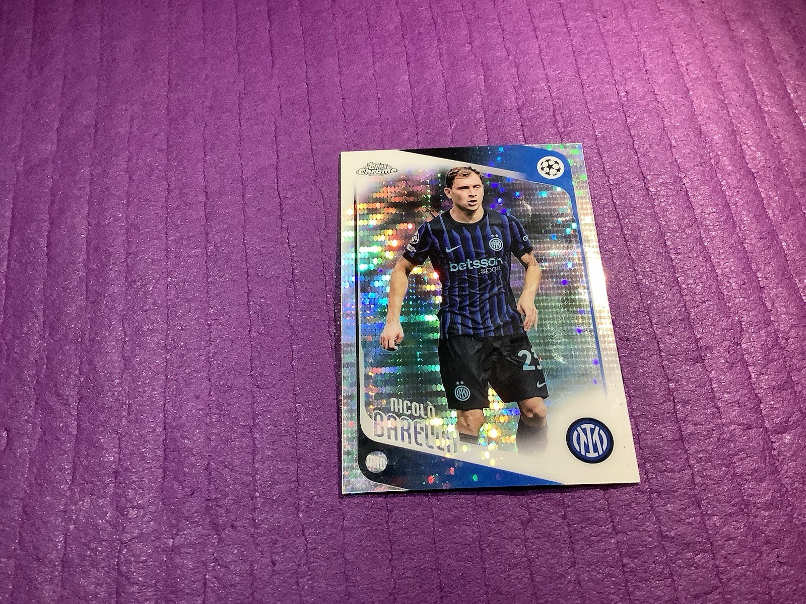 2025-2026 Top Chrome UEFA Champions League Nicolo Barella Auto Refractor